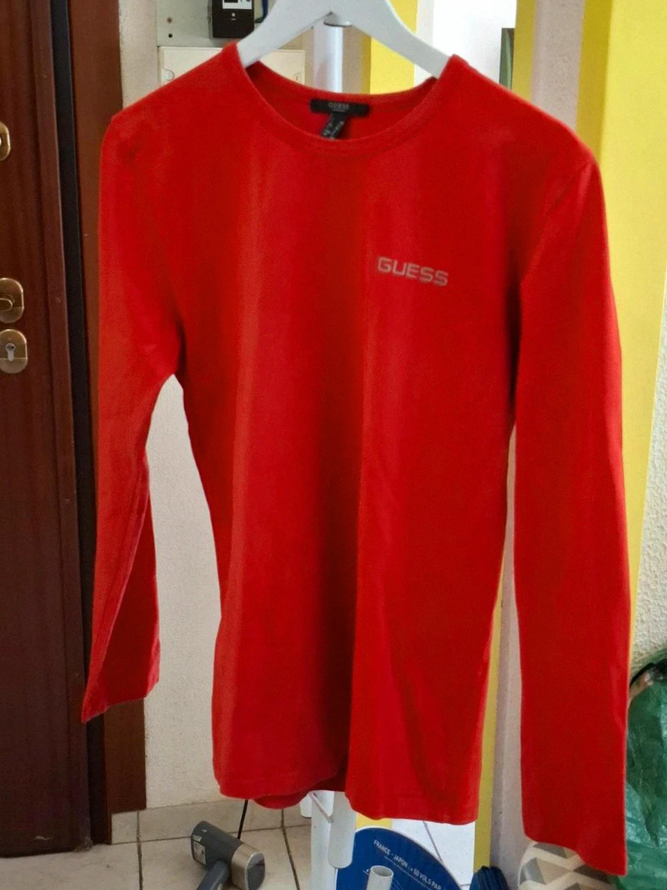 T-Shirt Rouge Guess Underwear Manches Longues - Taille M – GUESS – taille M 2