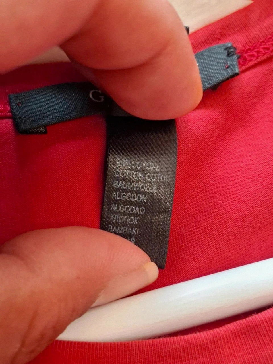 T-Shirt Rouge Guess Underwear Manches Longues - Taille M – GUESS – taille M 5