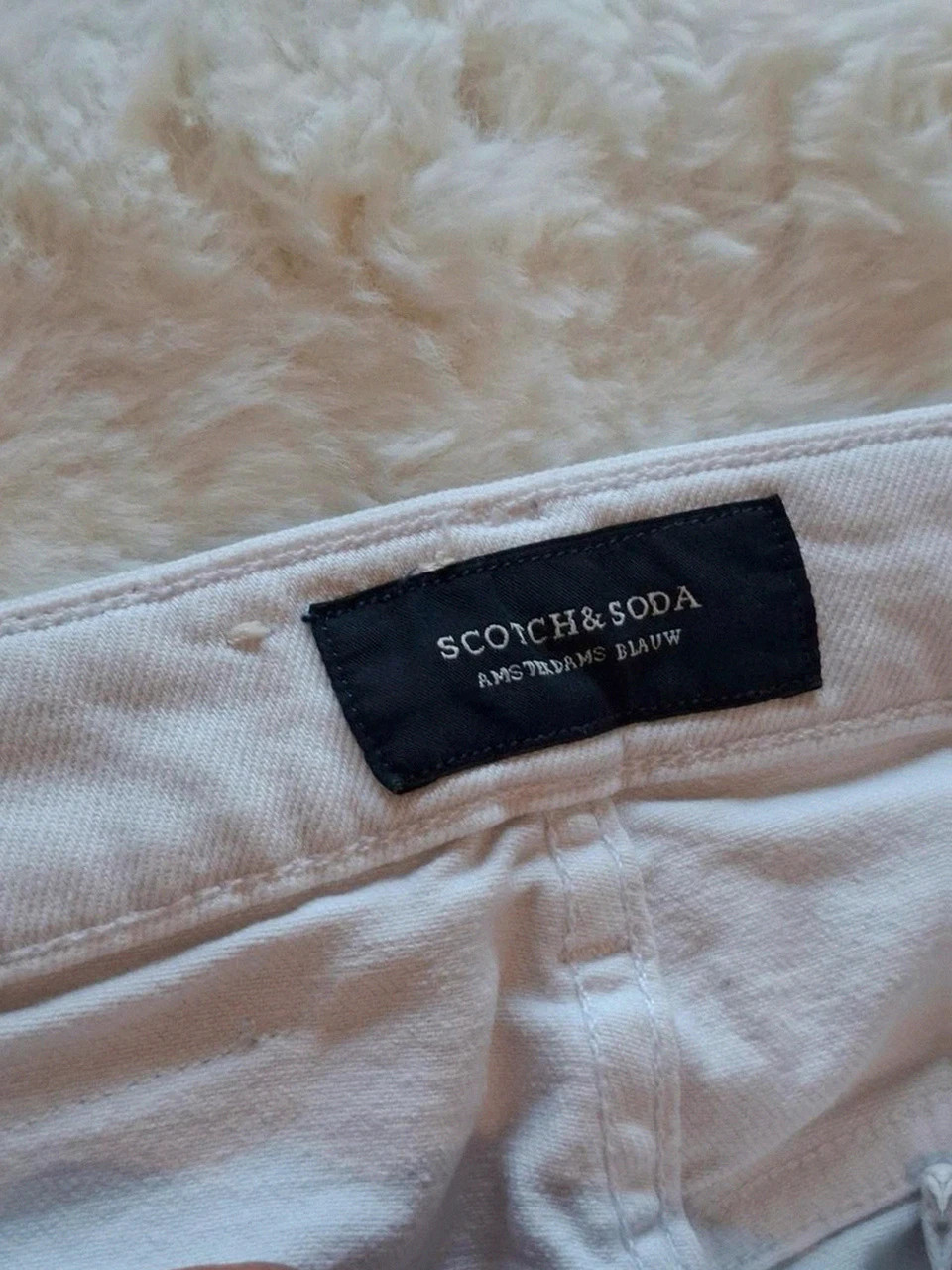 Jean Scotch & Soda Blanc / Imprimés Amsterdams Blauw (Modèle Vernon) - Taille W28 / L32 – Scotch & Soda – taille W28 | FR 38 3