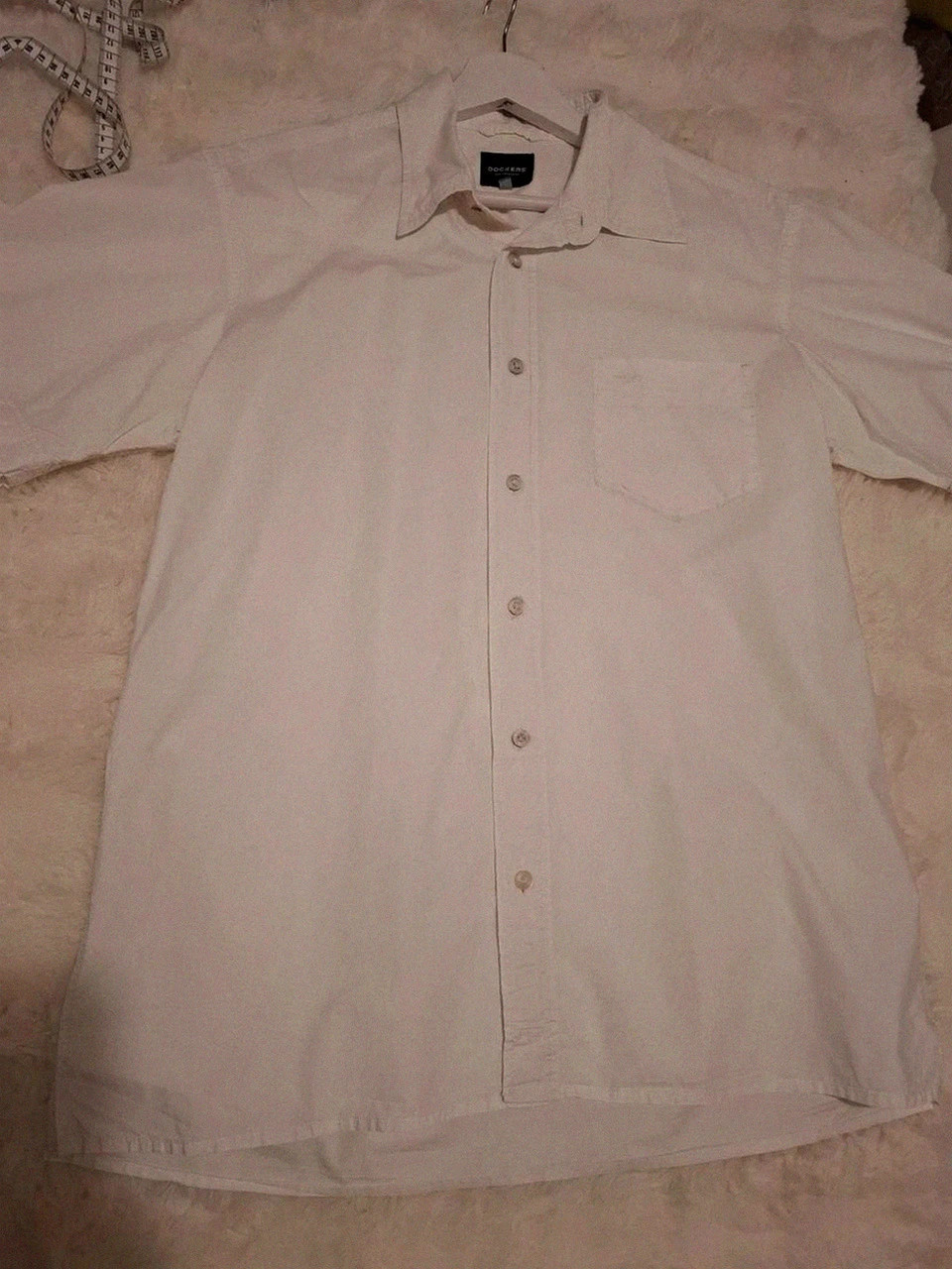 Chemise Blanche Manches Courtes Dockers (San Francisco) - Taille L (42-44) – Dockers – taille L 3
