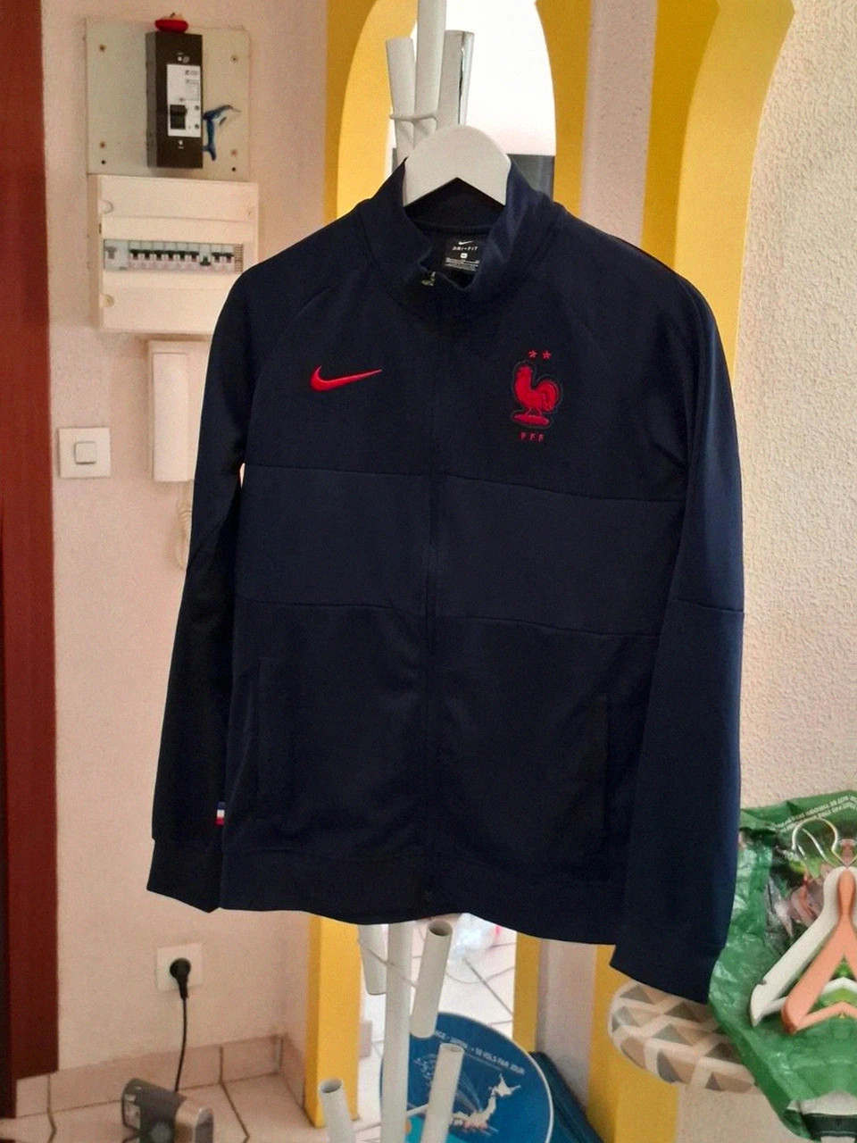 Veste Nike d'Entraînement FFF (Saison 20/21) - Rouge / Bleu Marine - Taille S Adulte