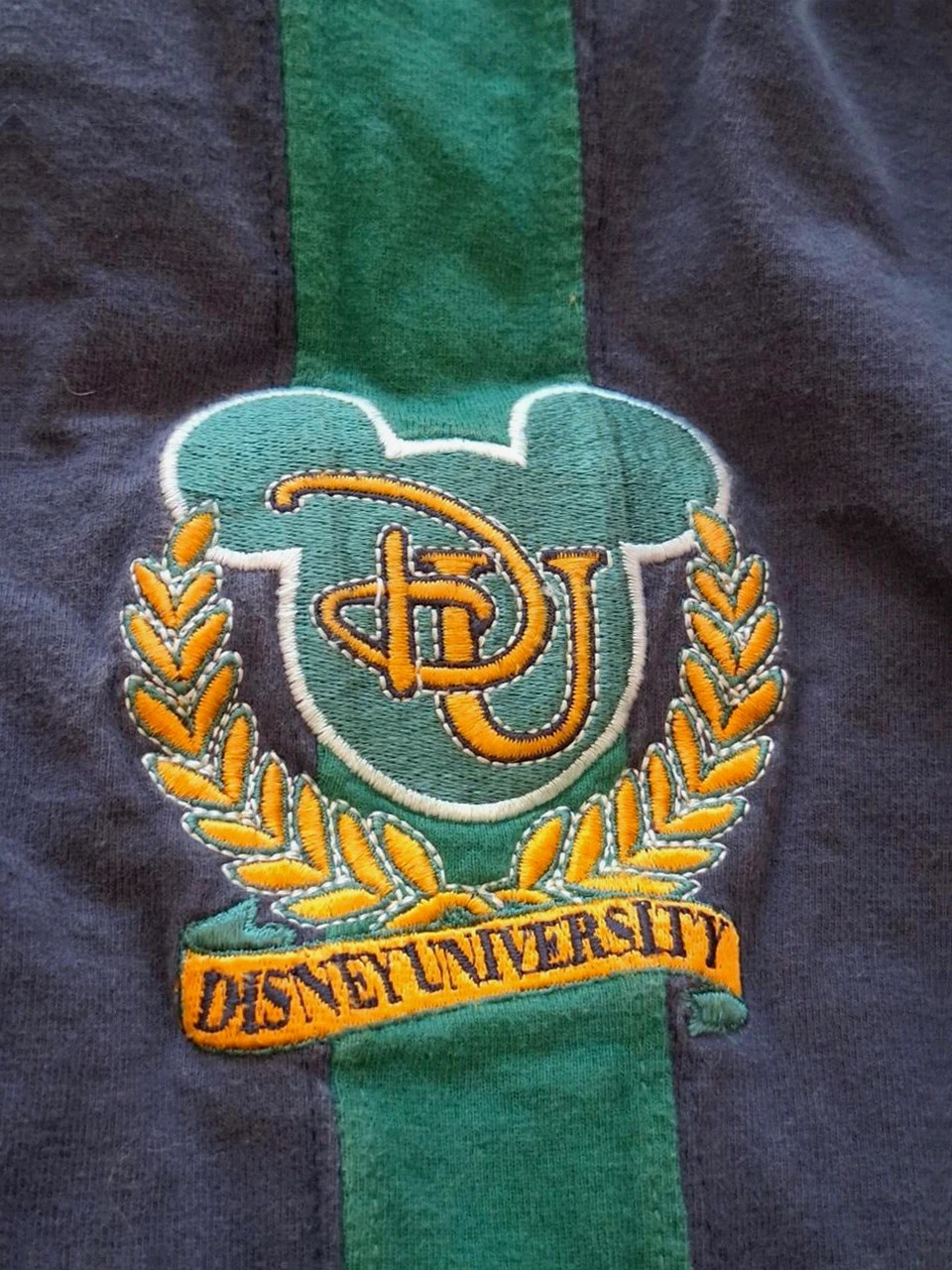 T-shirt Disney University Vintage / Disney Fashions - Vert et Bleu Marine - Taille XXL – Disneyland Paris – taille XXL 3