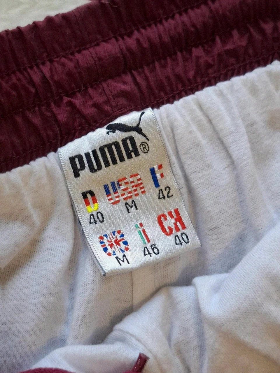 Survêtement Vintage Puma - Bordeaux / Rose violacé - Pantalon Taille 42 FR (M) – Puma – taille M / 38 / 10 3