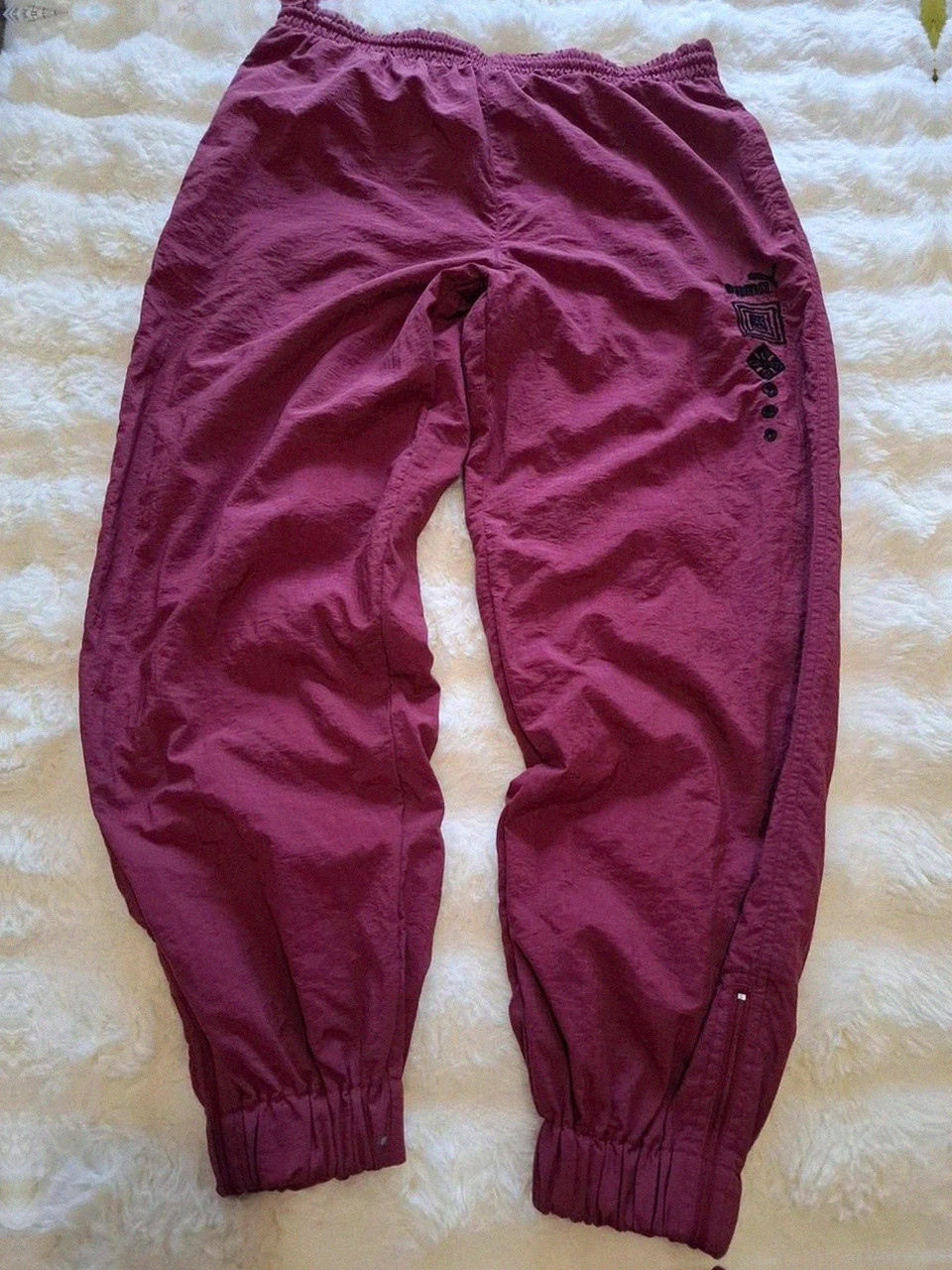 Survêtement Vintage Puma - Bordeaux / Rose violacé - Pantalon Taille 42 FR (M)