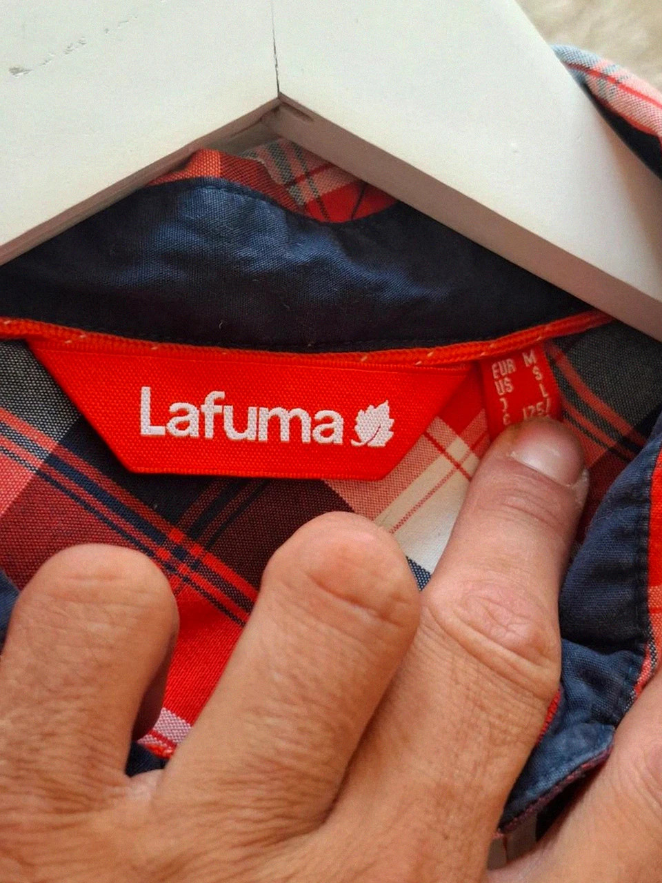 Chemise Manches Courtes Technique Lafuma (Dryway) - À Carreaux Rouge, Bleu & Blanc - Taille M – Lafuma – taille M 4