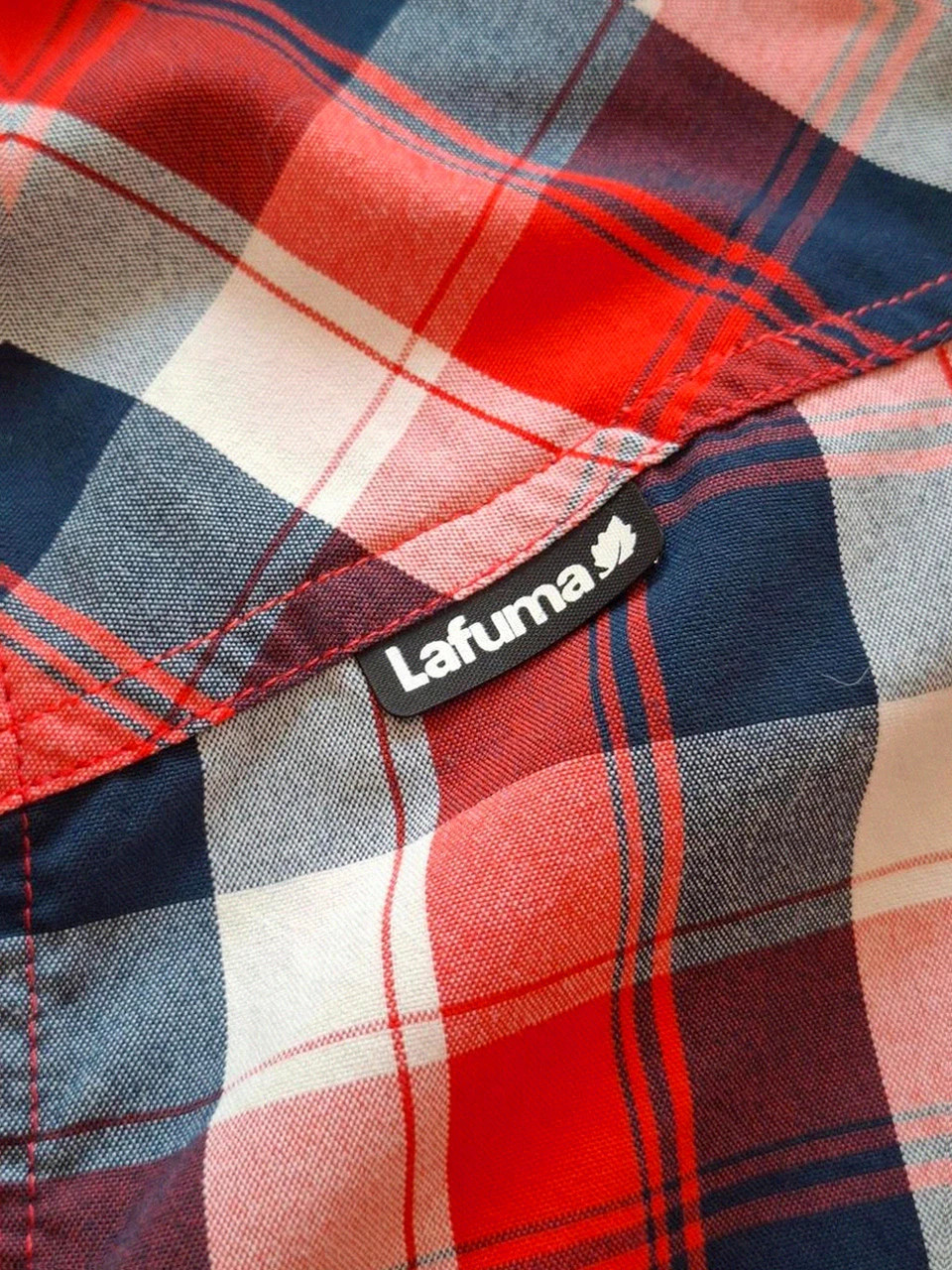 Chemise Manches Courtes Technique Lafuma (Dryway) - À Carreaux Rouge, Bleu & Blanc - Taille M – Lafuma – taille M 3