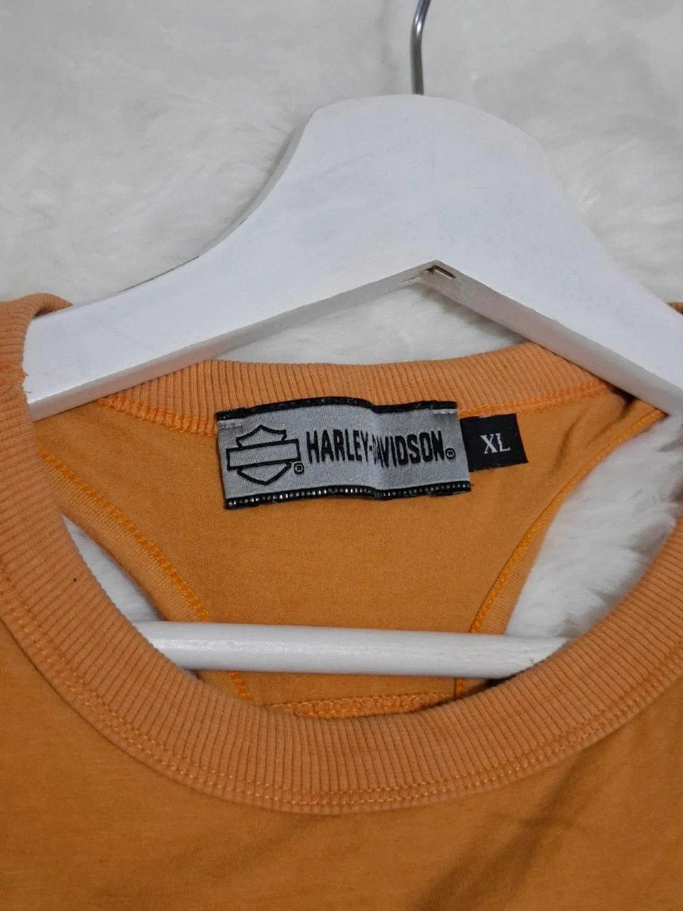Tank Top / Débardeur Jaune Moutarde Harley-Davidson - Argenté - Taille XL – Harley Davidson – taille XL / 42 / 14 4