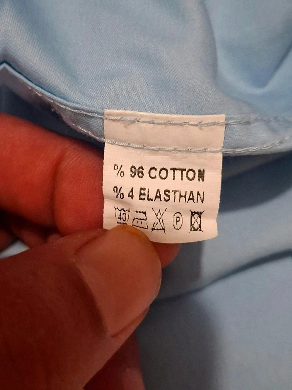 Chemise Bleu Clair Manches Longues Atelier des Créateurs (Slim Fit) - Taille M – Vintage – taille M 5