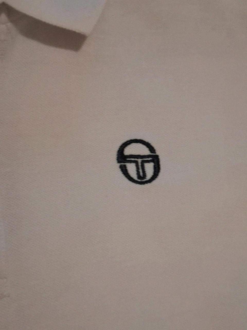 Sergio Tacchini Polo Blanc - Vintage Broderie - Taille S – Sergio Tacchini – taille S 3