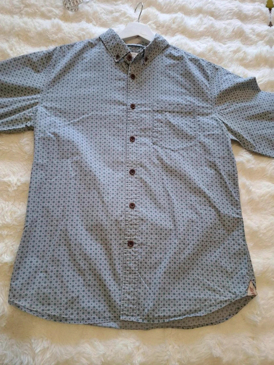 Chemise Imprimé Géométrique Manches Longues Aigle - Ajustée - Taille M – Aigle – taille M 3