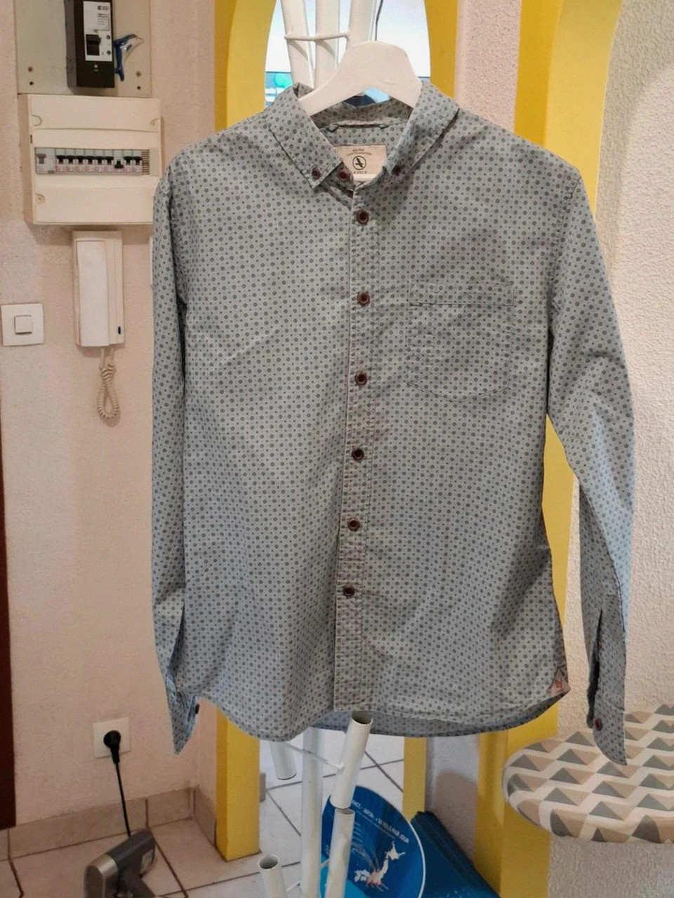 Chemise Imprimé Géométrique Manches Longues Aigle - Ajustée - Taille M – Aigle – taille M 2