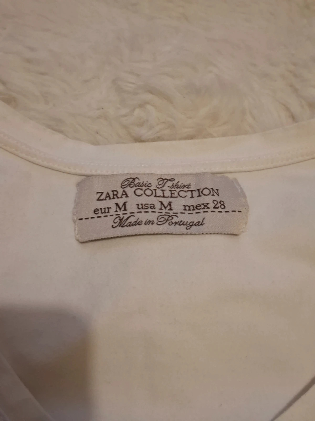 T-shirt Rétro Vintage Blanc Imprimé Floral "Magic Feeling" Zara T.M / S-M – Zara – taille M / 38 / 10 3