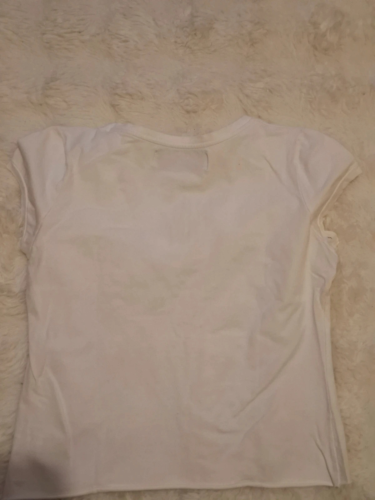 T-shirt Rétro Vintage Blanc Imprimé Floral "Magic Feeling" Zara T.M / S-M – Zara – taille M / 38 / 10 4