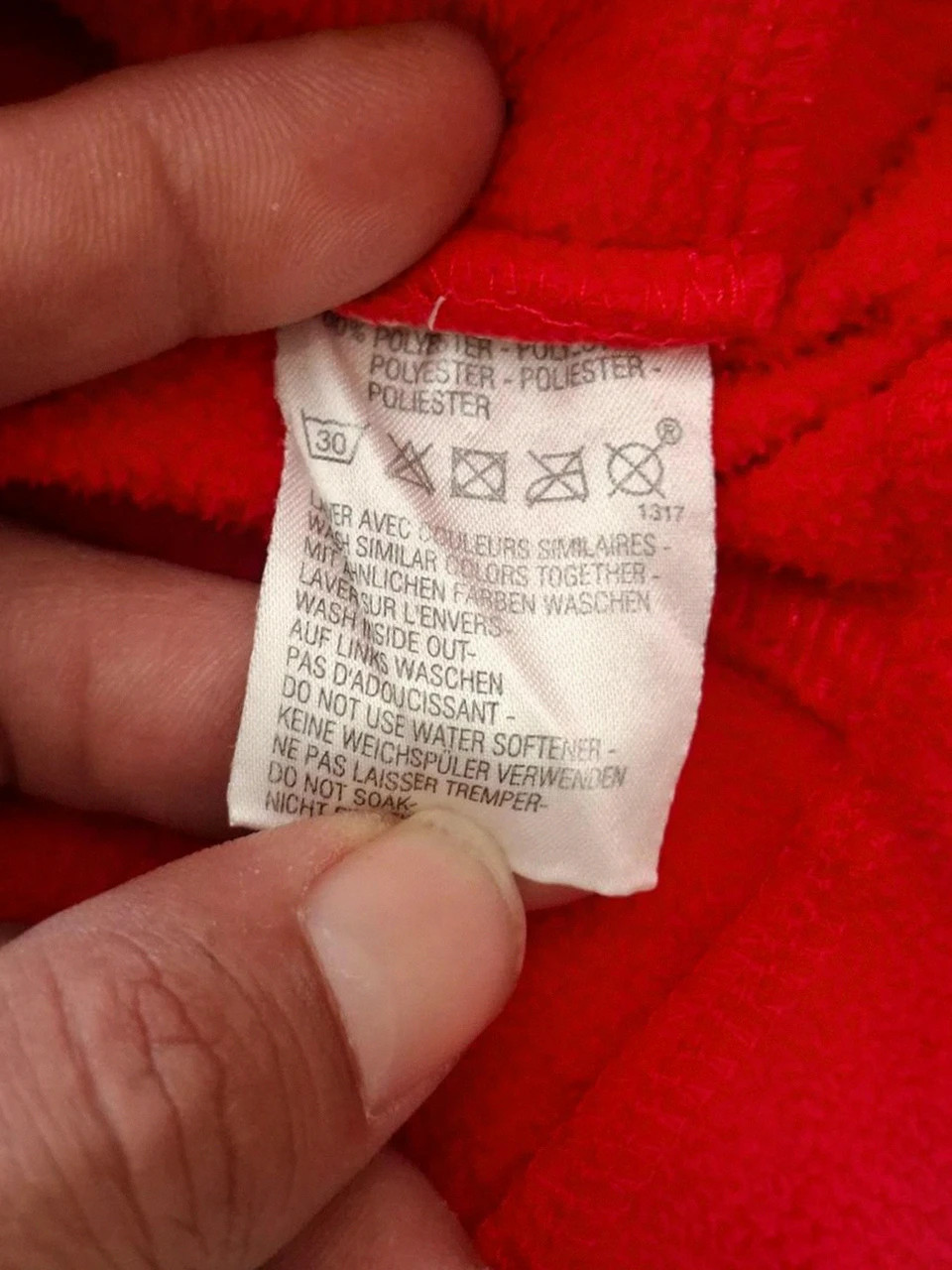 Veste Aigle Polaire Zippée - Rouge - Col Montant - Taille 40 (M) – Aigle – taille L / 40 / 12 5