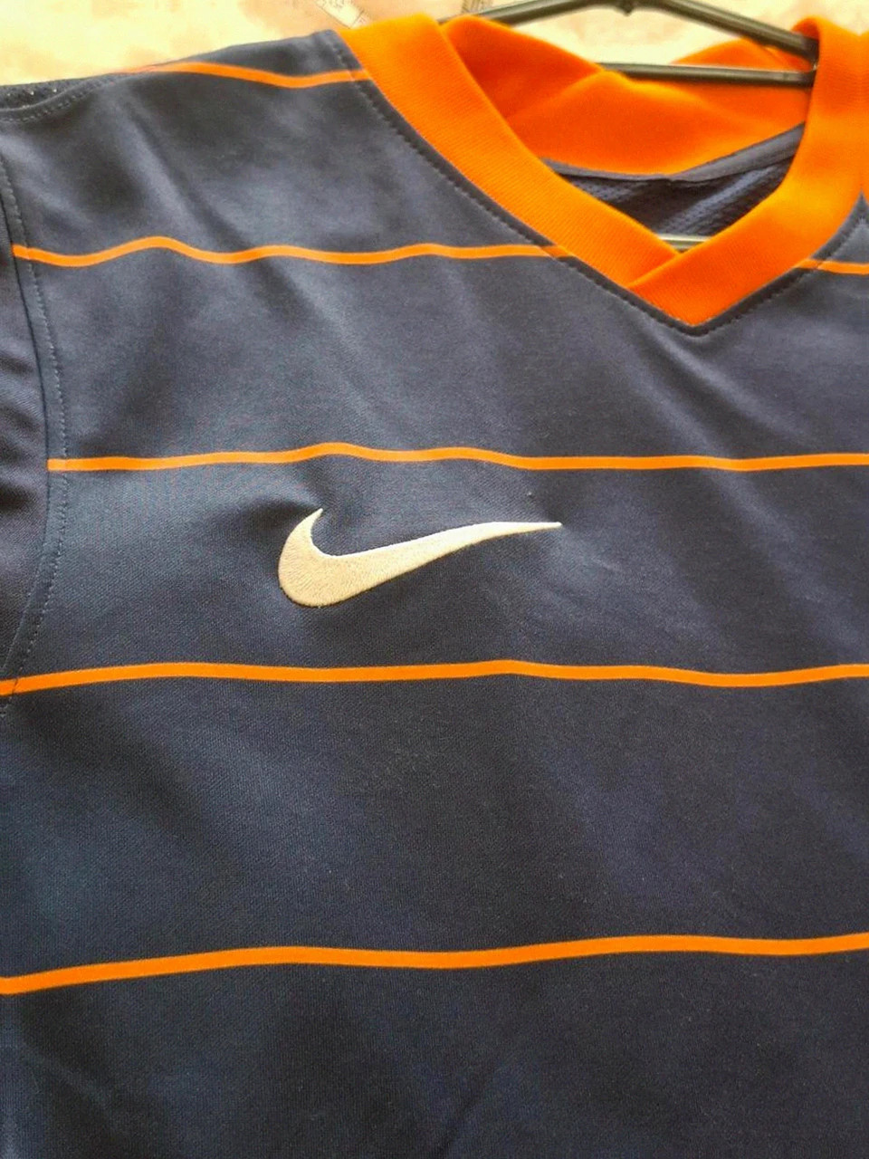 T-shirt d'Entraînement / Nike Dri-Fit - Bleu Marine & Orange - Taille S – Nike – taille S / 36 / 8 3