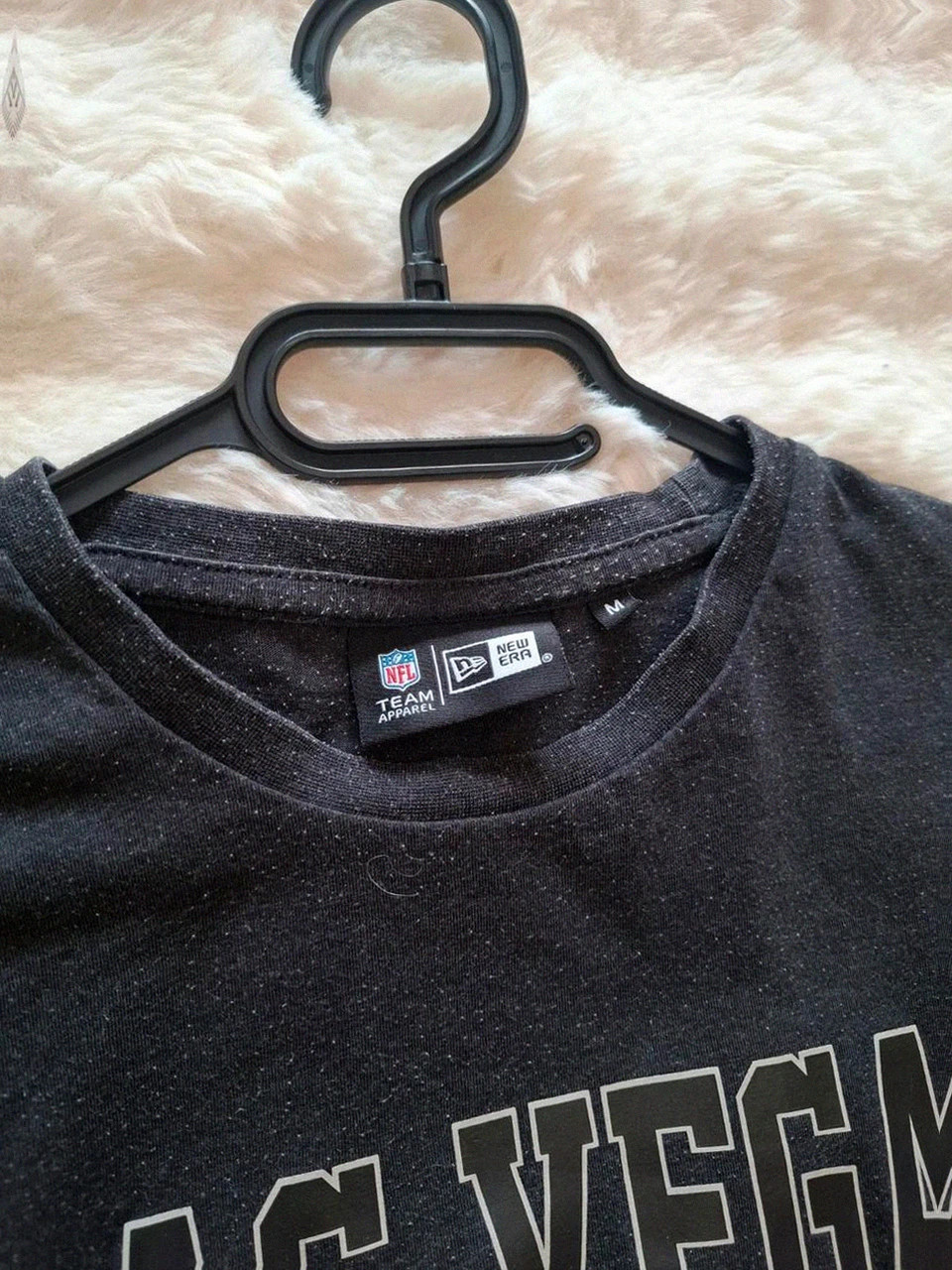 T-shirt Gris Chiné / Noir NFL Las Vegas Raiders New Era - Manches Courtes - Taille M – New Era – taille M 4