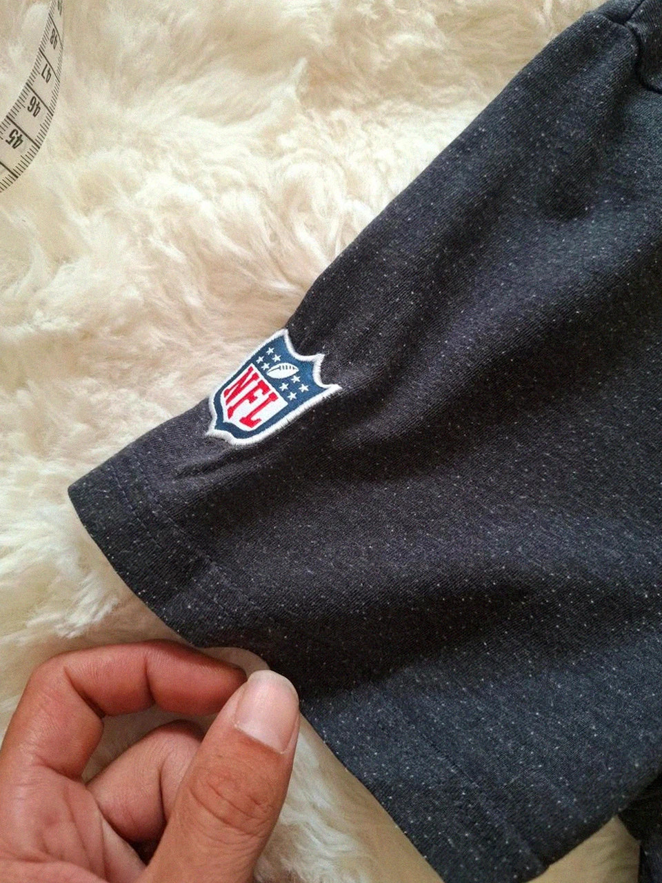 T-shirt Gris Chiné / Noir NFL Las Vegas Raiders New Era - Manches Courtes - Taille M – New Era – taille M 5