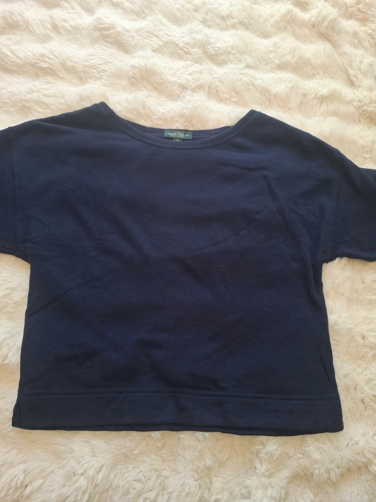 Sweat / Sweat-shirt Rétro Vintage Coupe Boxy Bleu Marine LRL Ralph Lauren T.XS / S – Ralph Lauren – taille XS / 34 / 6 2