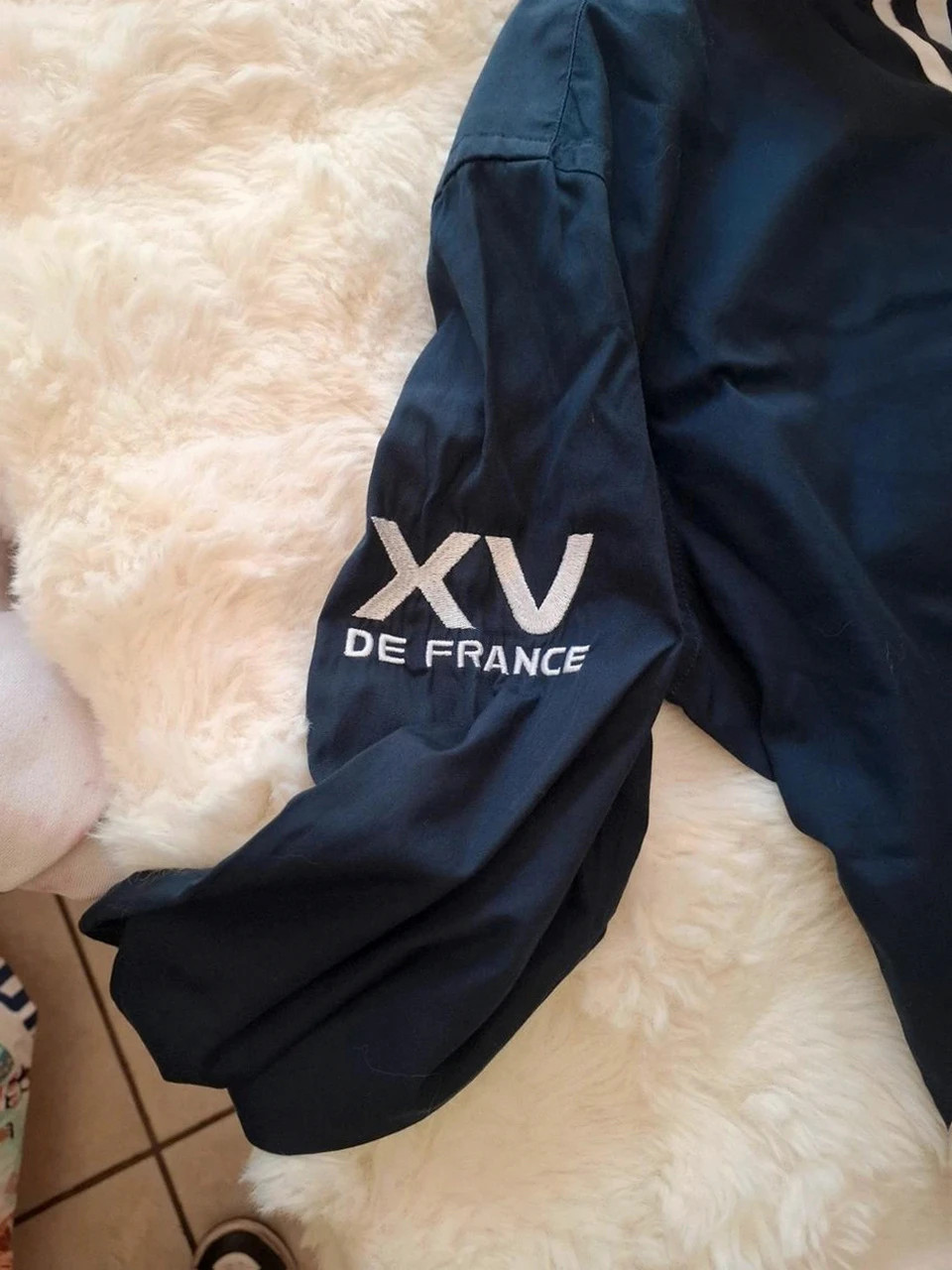 Chemise XV de France Officielle / Eden Park - Bleu Marine et Blanc - Taille S – Eden Park – taille S 3