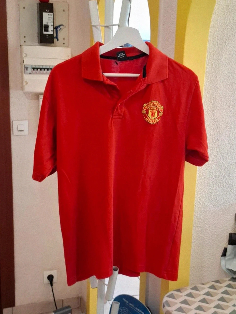 Polo Rouge Collector Manchester United Merchandise Officiel - Saison 2005-2006 - Taille S – Manchester United – taille S 2