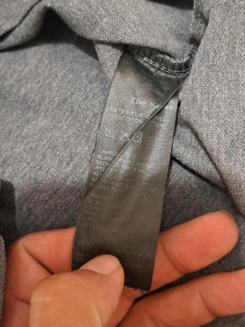Polo The Kooples Sport Classic - Gris Chiné - Col Mao / Zippé - Manches courtes - Taille M – The Kooples – taille M 5