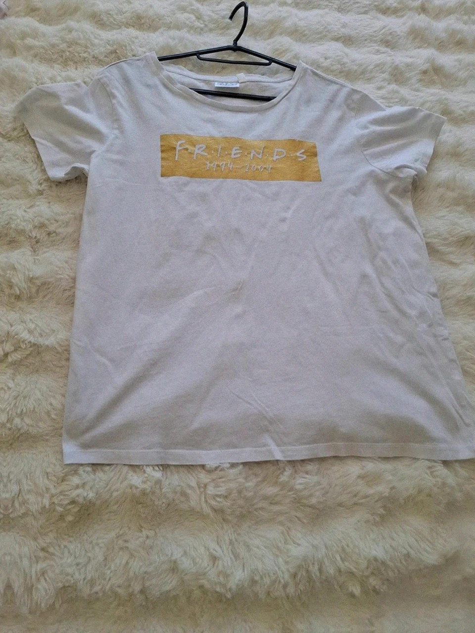 T-shirt Blanc : Friends - The Television Series - Logo Central 1994-2004 - Taille 38/40