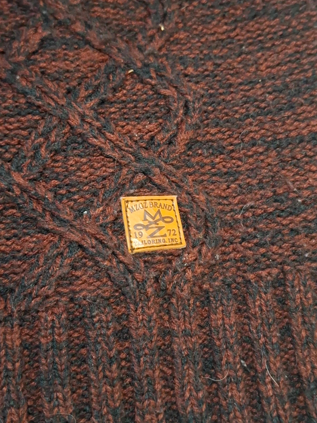 Pull / Pull-over Rétro Vintage Col Châle & Brides Bordées Bordeaux/Noir Mezaguz T.XXL – MZGZ – taille XXL 4