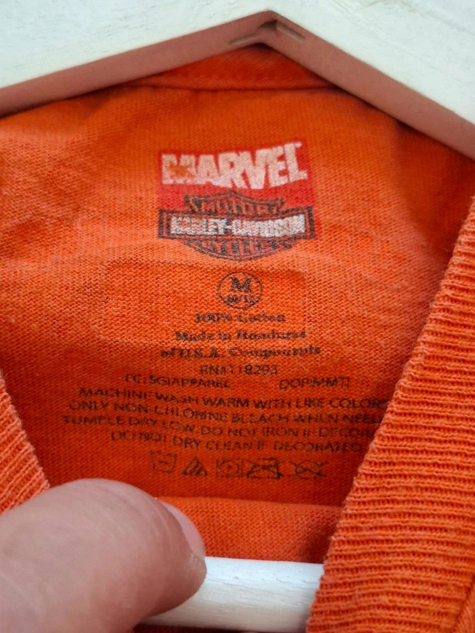 T-shirt Orange - Édition Spéciale The Punisher - Collector Marvel x Harley-Davidson (M / 12-14 ans) – Harley Davidson – taille Taille unique 4
