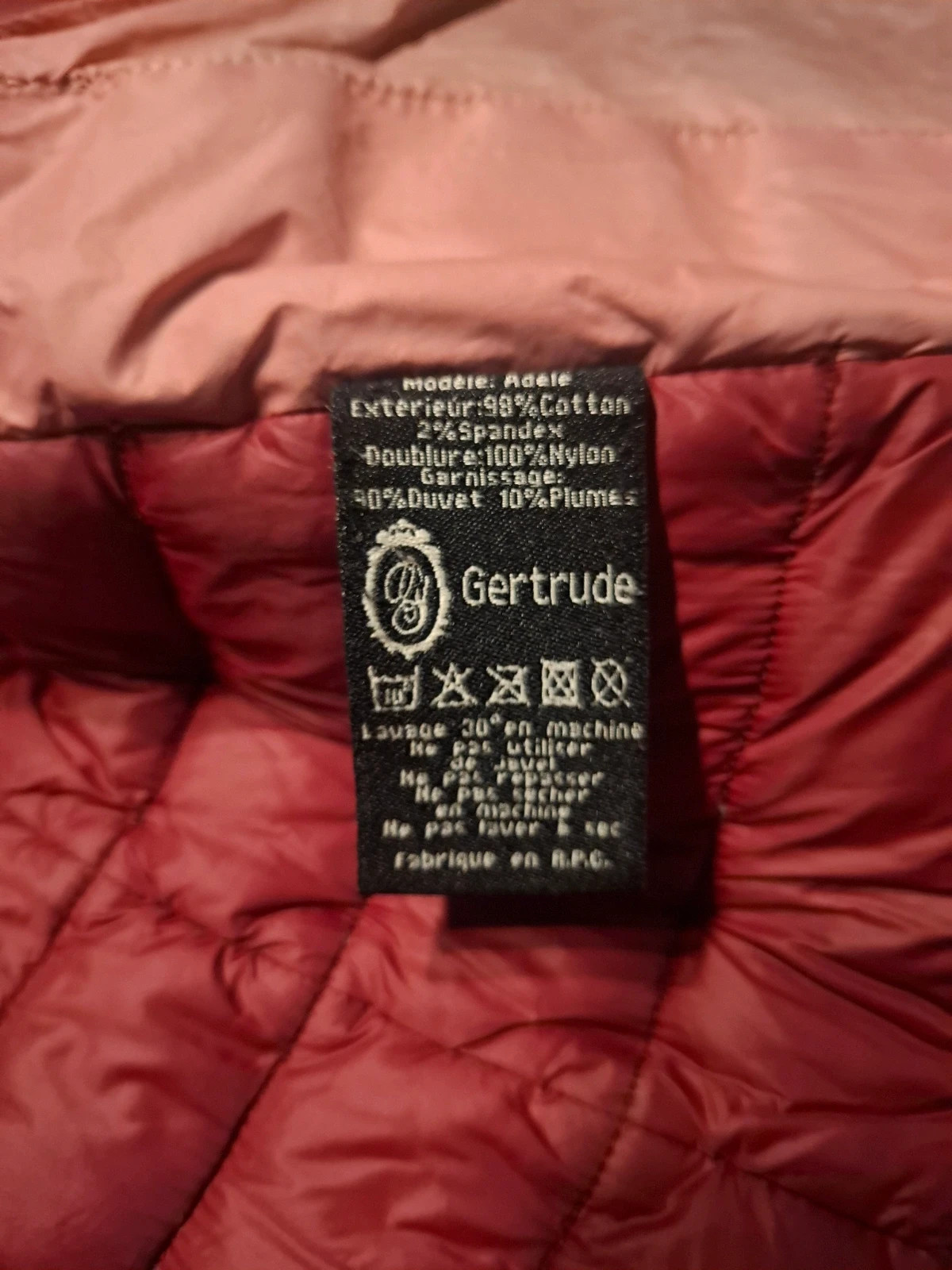Doudoune Légère Gertrude+Gaston – Gertrude – taille S 5