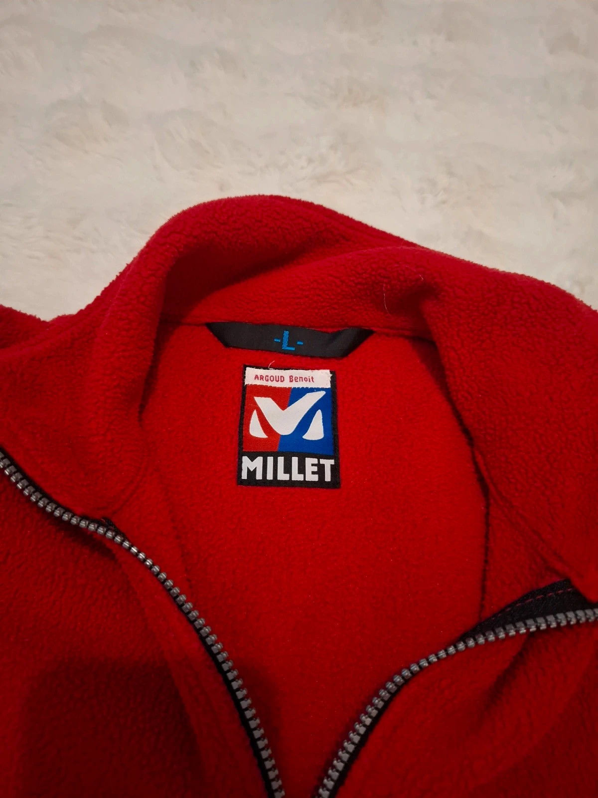 Veste Polaire Rétro Vintage Rouge Polartec Millet T.L / L-XL – Millet – taille L 5