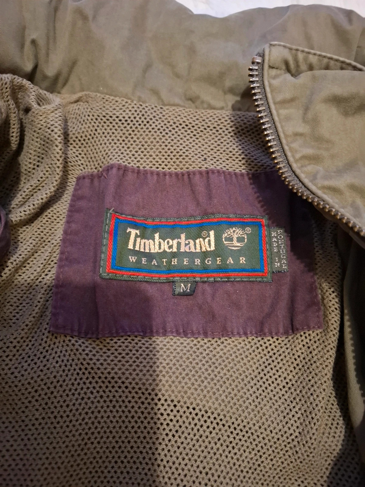Veste / Parka Rétro Vintage Militaire / Casual Kaki Timberland Weathergear T.M / M – Timberland – taille M 5