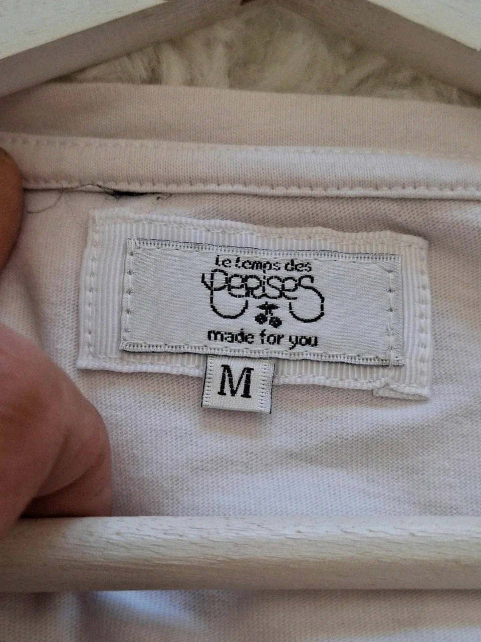 T-shirt Imprimé Lèvres & Diamant - Le Temps des Cerises - Blanc - Taille M – Le Temps des Cerises – taille M / 38 / 10 5