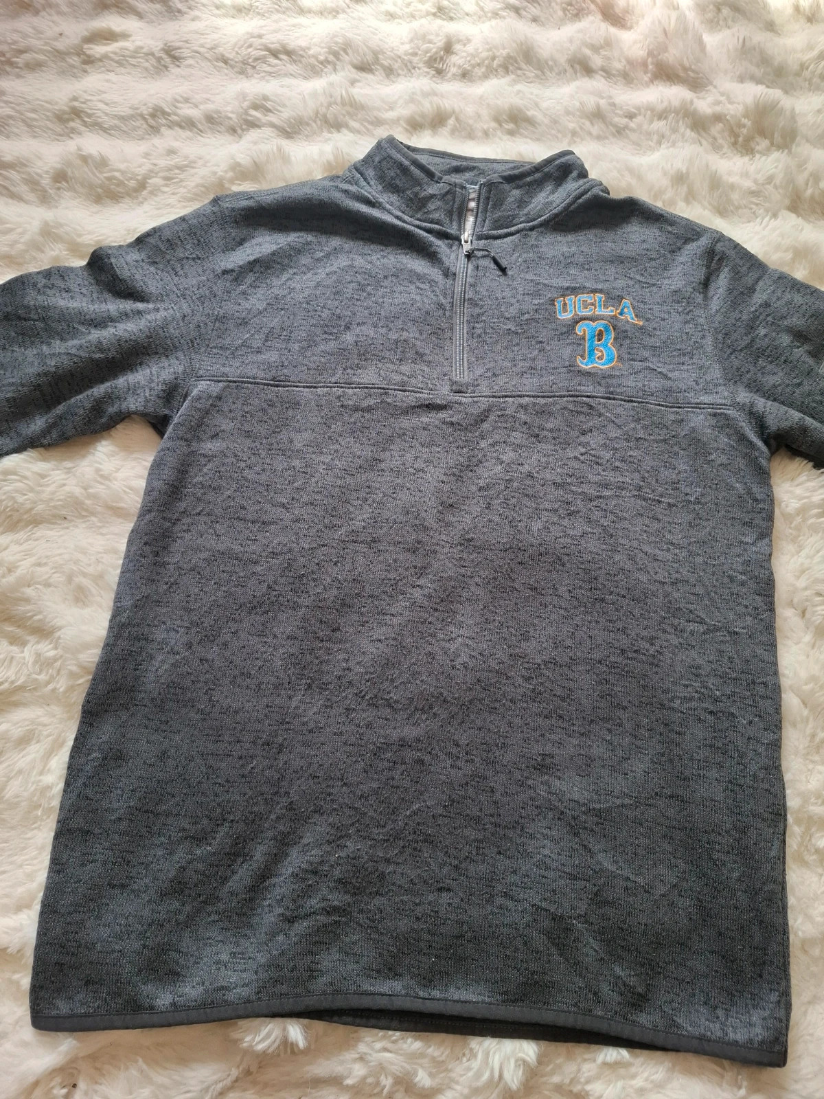 Sweat / Pull Rétro Zippé UCLA Champion Gris Chiné T.M / M – Champion – taille M 5