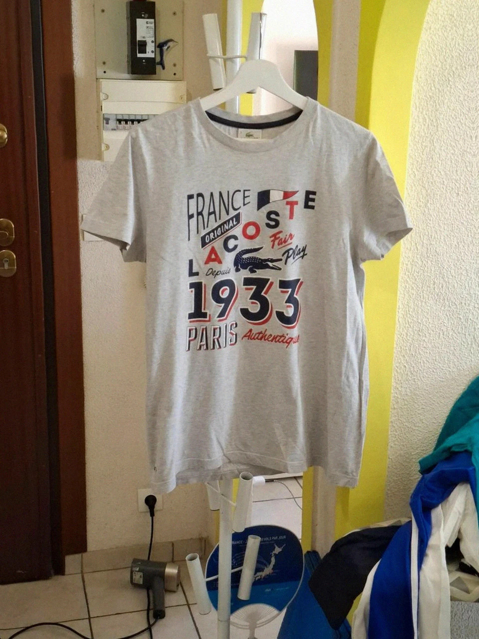 T-shirt Gris chiné Lacoste - Regular Fit - Taille 3 (équivalent S/M) – Lacoste – taille S 2