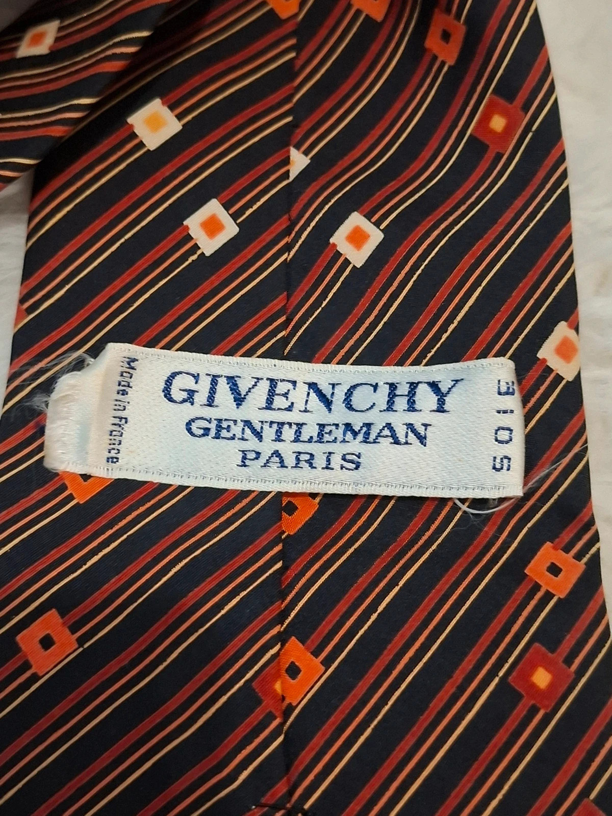 Cravate Rétro Géométrique / Luxe Givenchy Gentleman Paris Soie – Givenchy 3