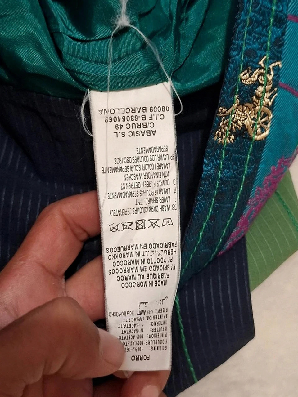 Jupe trapèze / patchwork Desigual - Multicolore / Tons verts - Taille 42 – Desigual – taille XL / 42 / 14 3