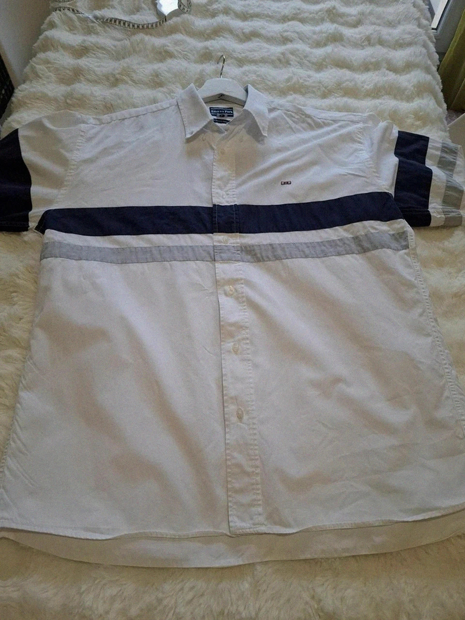 Chemise Eden Park Vintage Rugline - Rare pièce avec broderie Fidji au dos - Taille L – Eden Park – taille L 2