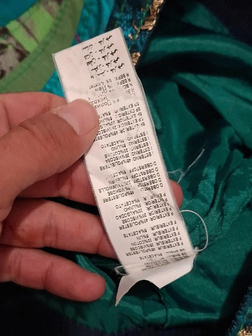 Jupe trapèze / patchwork Desigual - Multicolore / Tons verts - Taille 42 – Desigual – taille XL / 42 / 14 4