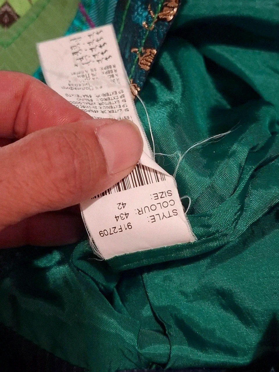 Jupe trapèze / patchwork Desigual - Multicolore / Tons verts - Taille 42 – Desigual – taille XL / 42 / 14 5