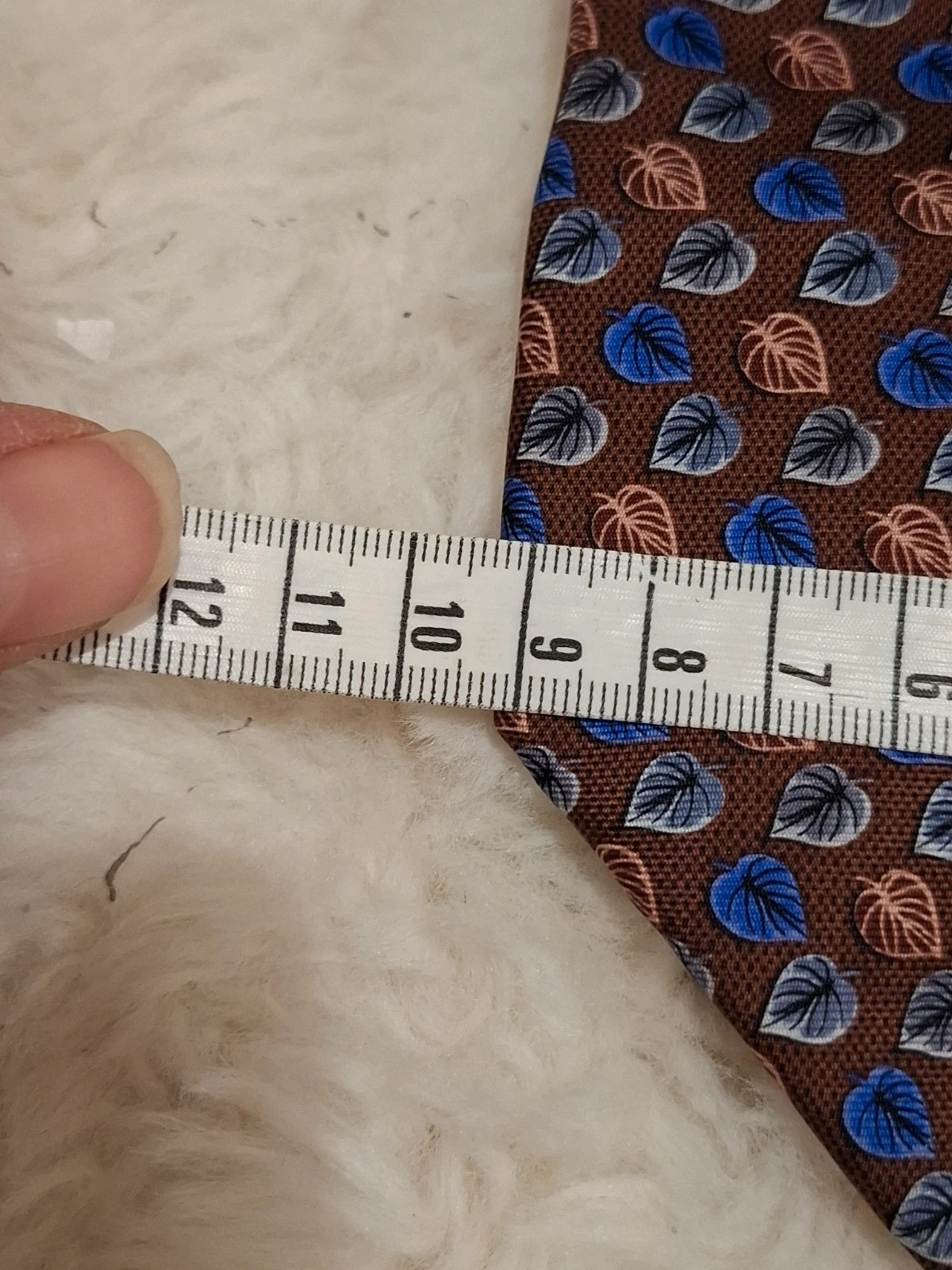 Cravate Chic Motifs Feuilles / Luxe Balmain Paris 100% Soie – Balmain 2