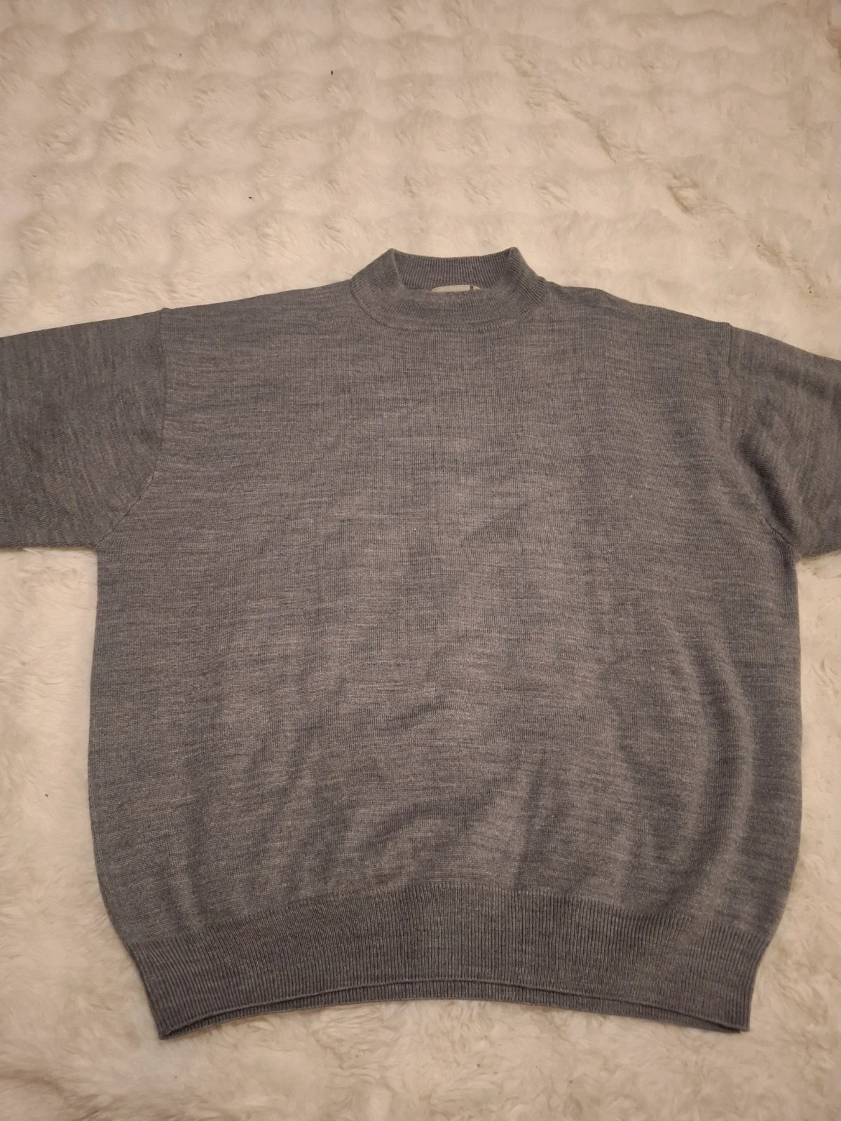 Pull Rétro Col Montant / Mock Neck Gris Happy Life T.XL / XL – Happy Life – taille XL 2