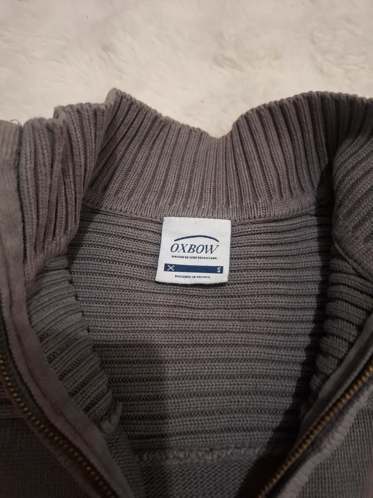 Pull / Pull-over Col Zippé Gris Oxbow T.S / S – Oxbow – taille S 5