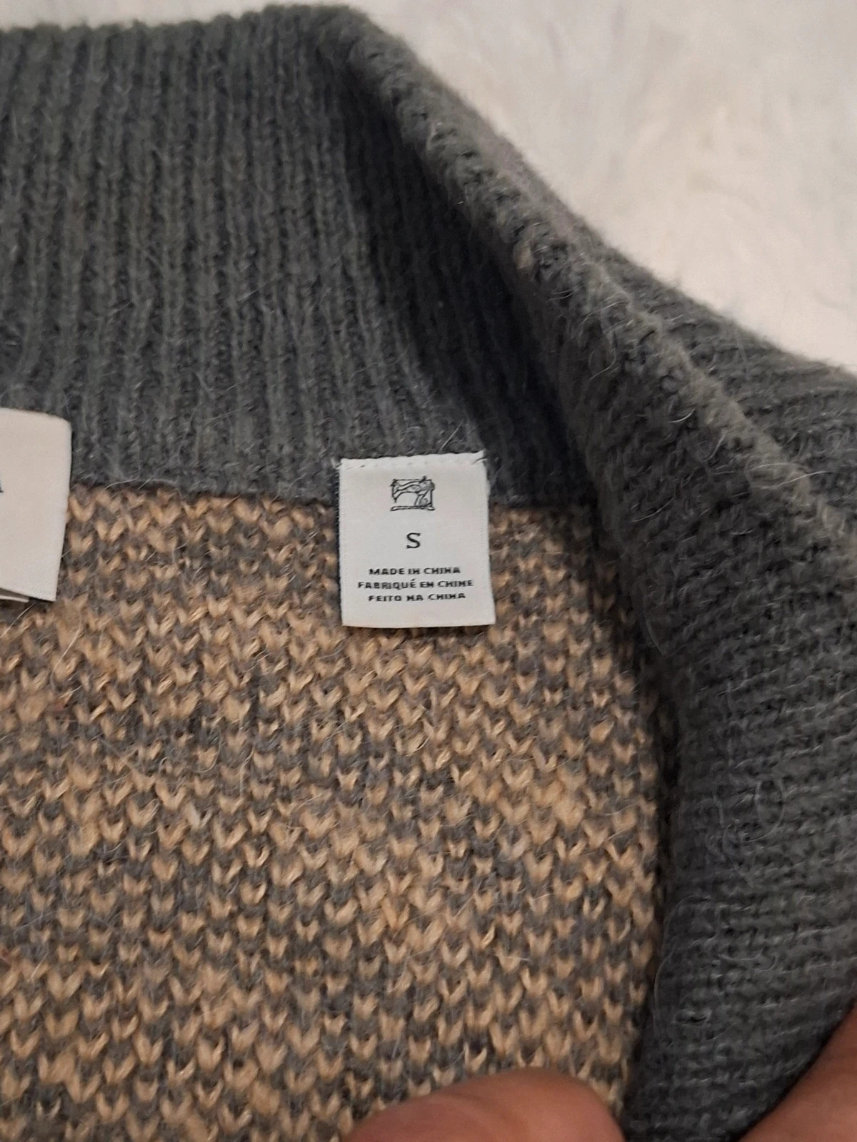 Pull Crop Boxy à Motifs / Col V Scotch & Soda T.S / S – Scotch & Soda – taille S / 36 / 8 3