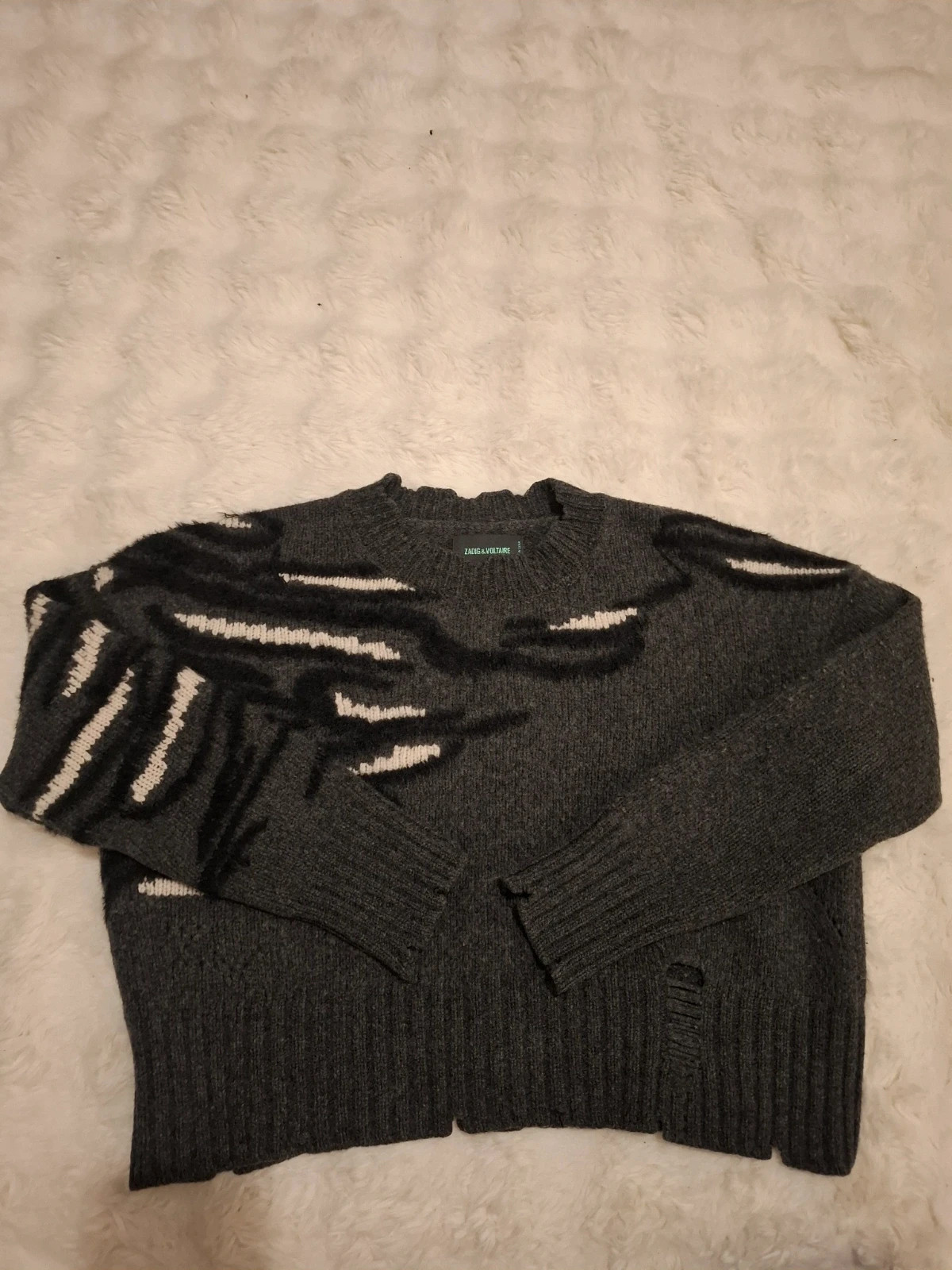 Pull Crop Boxy / Maille Graphique Zadig & Voltaire T.S / S