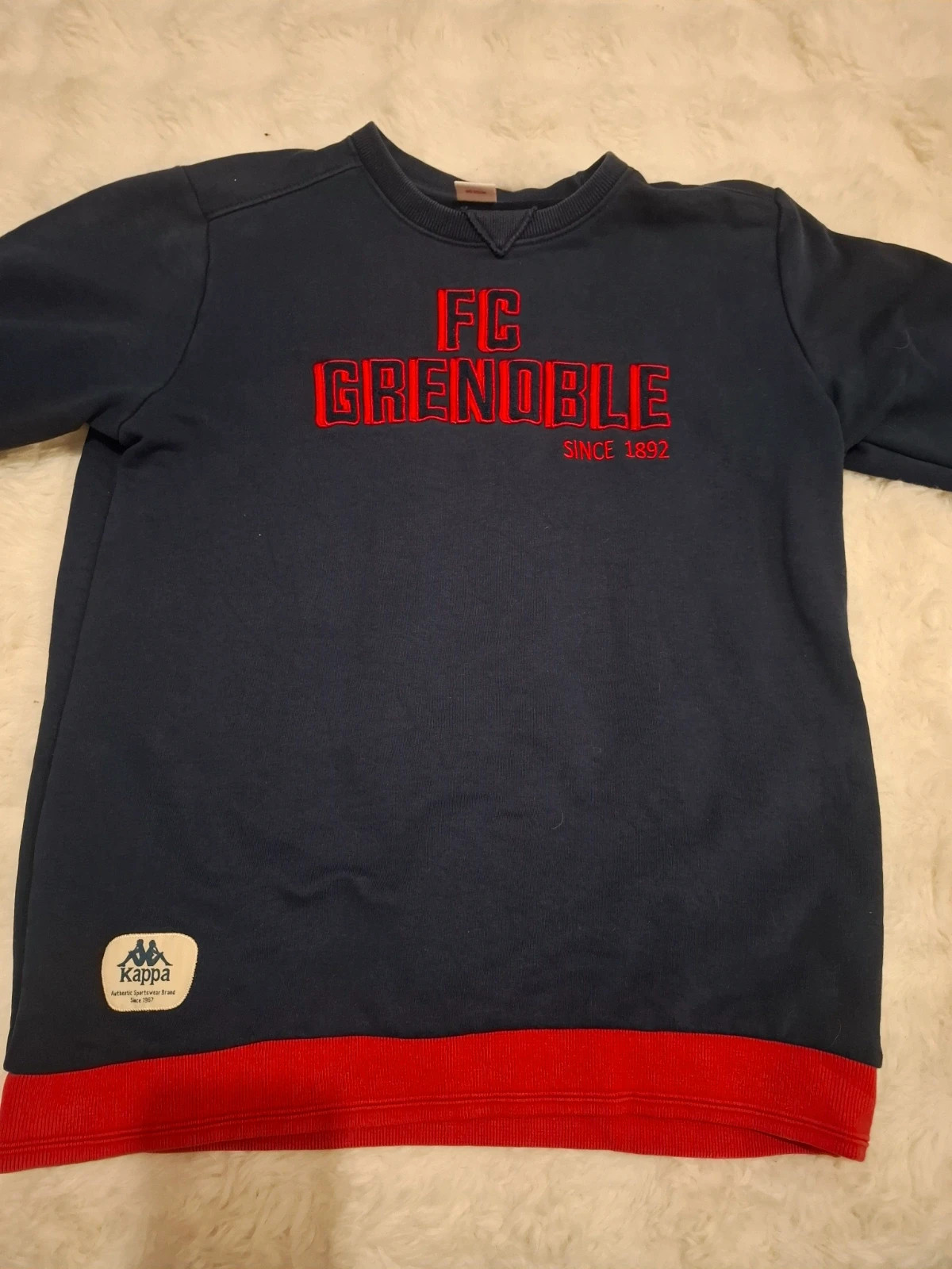 Sweat-shirt / Pull FC Grenoble Kappa Bleu Marine et Rouge T.M / M – Kappa – taille M 2
