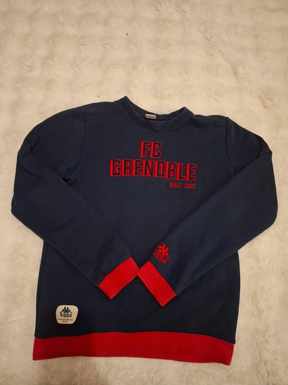 Sweat-shirt / Pull FC Grenoble Kappa Bleu Marine et Rouge T.M / M