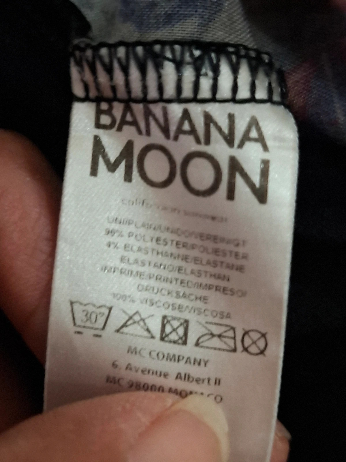 T-shirt Manches Courtes Imprimé / Plaque Métal Banana Moon T.S / S – Banana Moon – taille S / 36 / 8 4