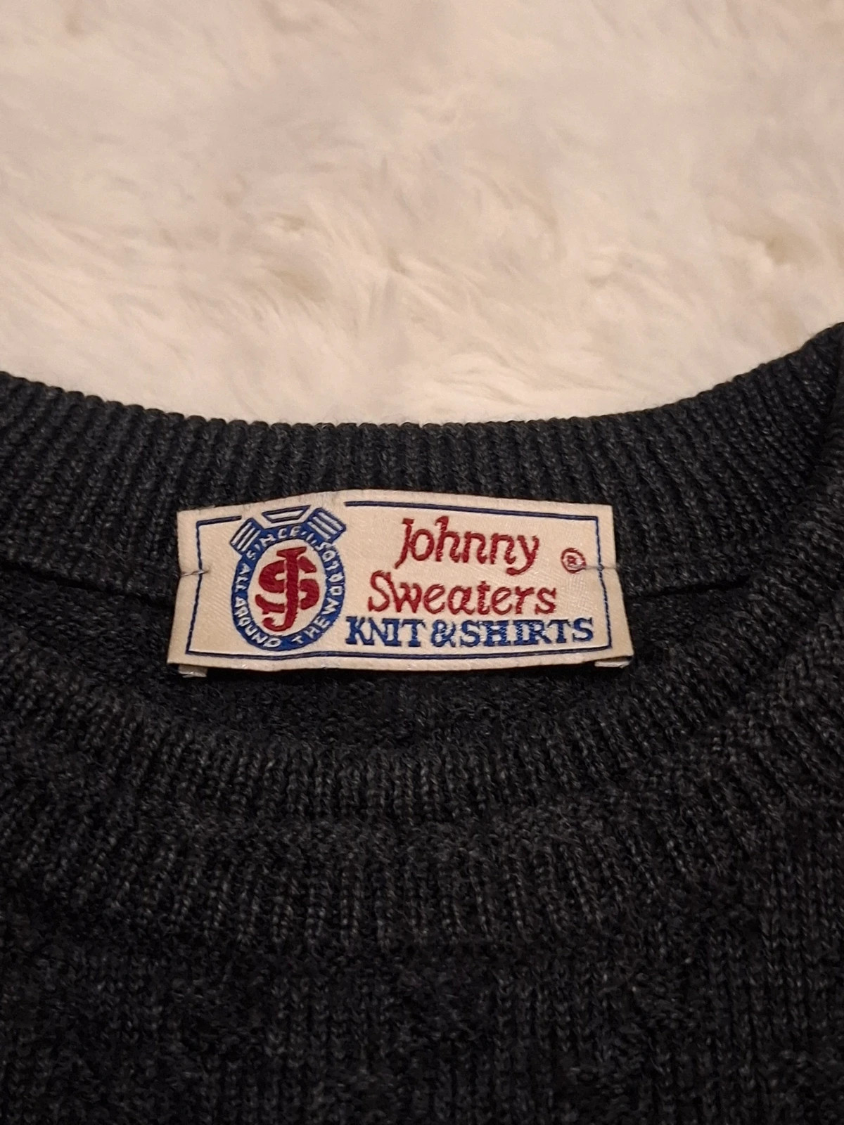 Pull Rétro / Vintage Col Rond Johnny Sweaters T.L / L – Vintage – taille L 4