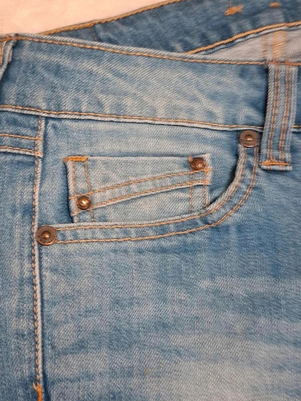 Jean slim bleu délavé Mango - Modèle "Bianca" - Taille 36 (S) – Mango – taille S / 36 / 8 3