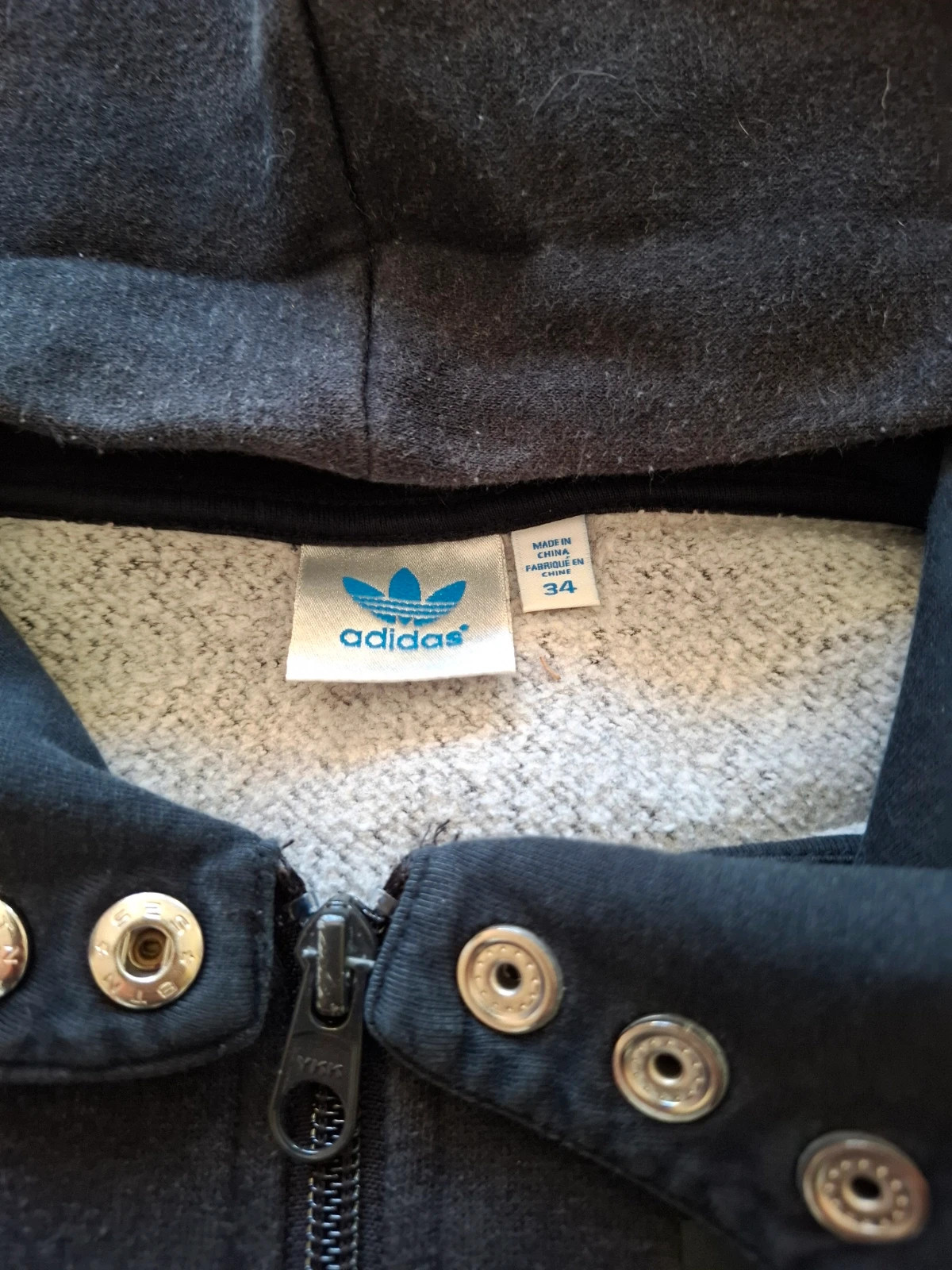 Gilet / Sweat Zippé à Capuche Adidas Noir T.34 / S – adidas – taille S / 36 / 8 2